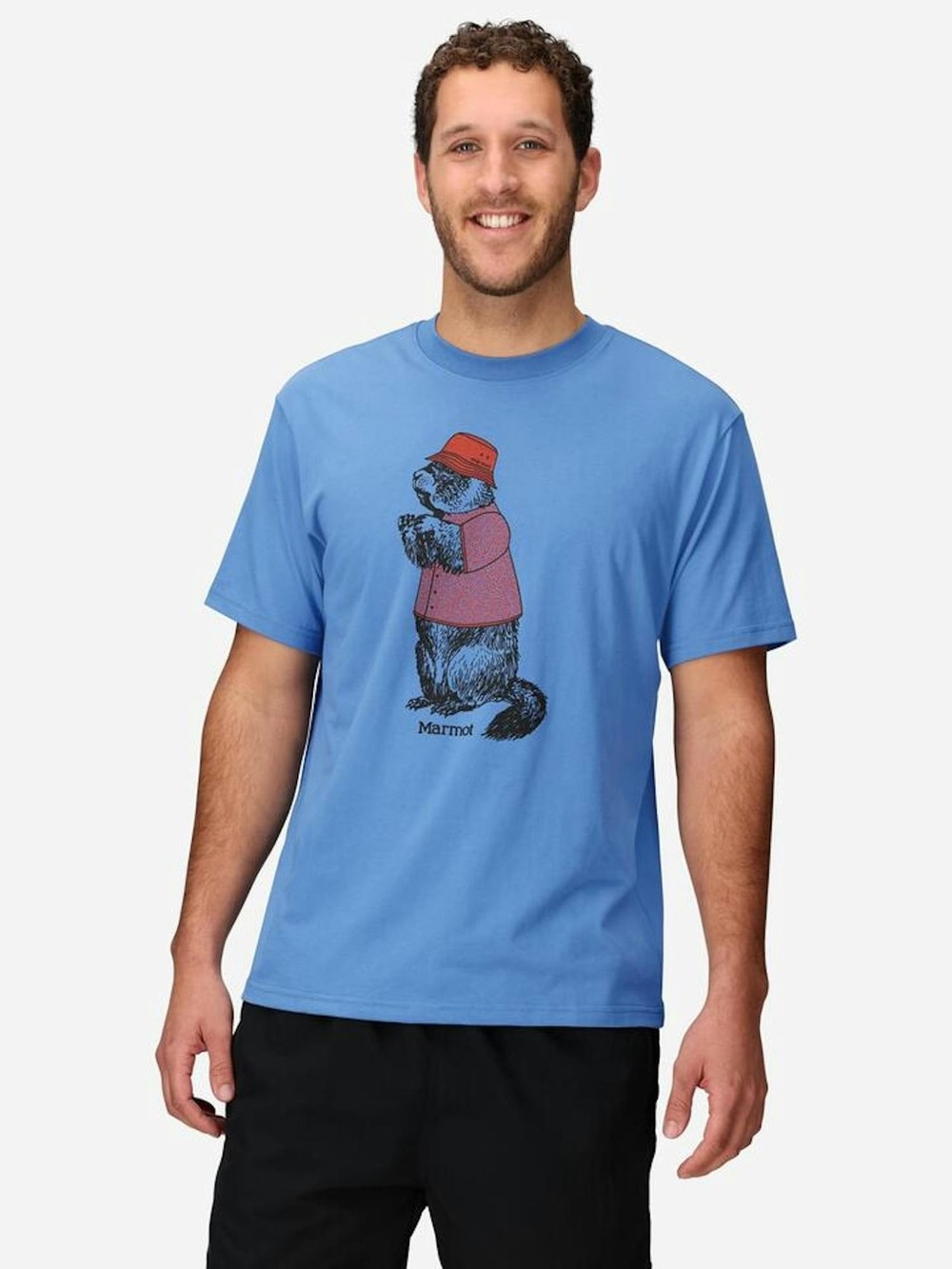 Marmot Men's Sunny Marty Short-Sleeve T-Shirt in Rain Cloud Size